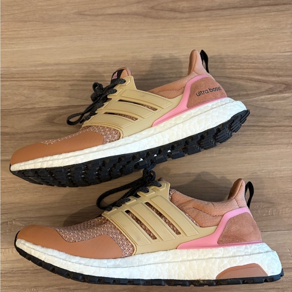 Adidas Tan and Pink Ultra Boost, 7.5. Like new! - Picture 3 of 8